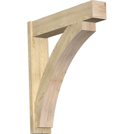 Ekena Millwork Thorton Block Rough Sawn Outlooker, Douglas Fir, 8"W x 38"D x 42"H OUT08X38X42THR05RDF